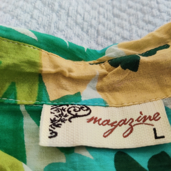 Light and Breezy Floral Print Button Up - Picture 6 of 7